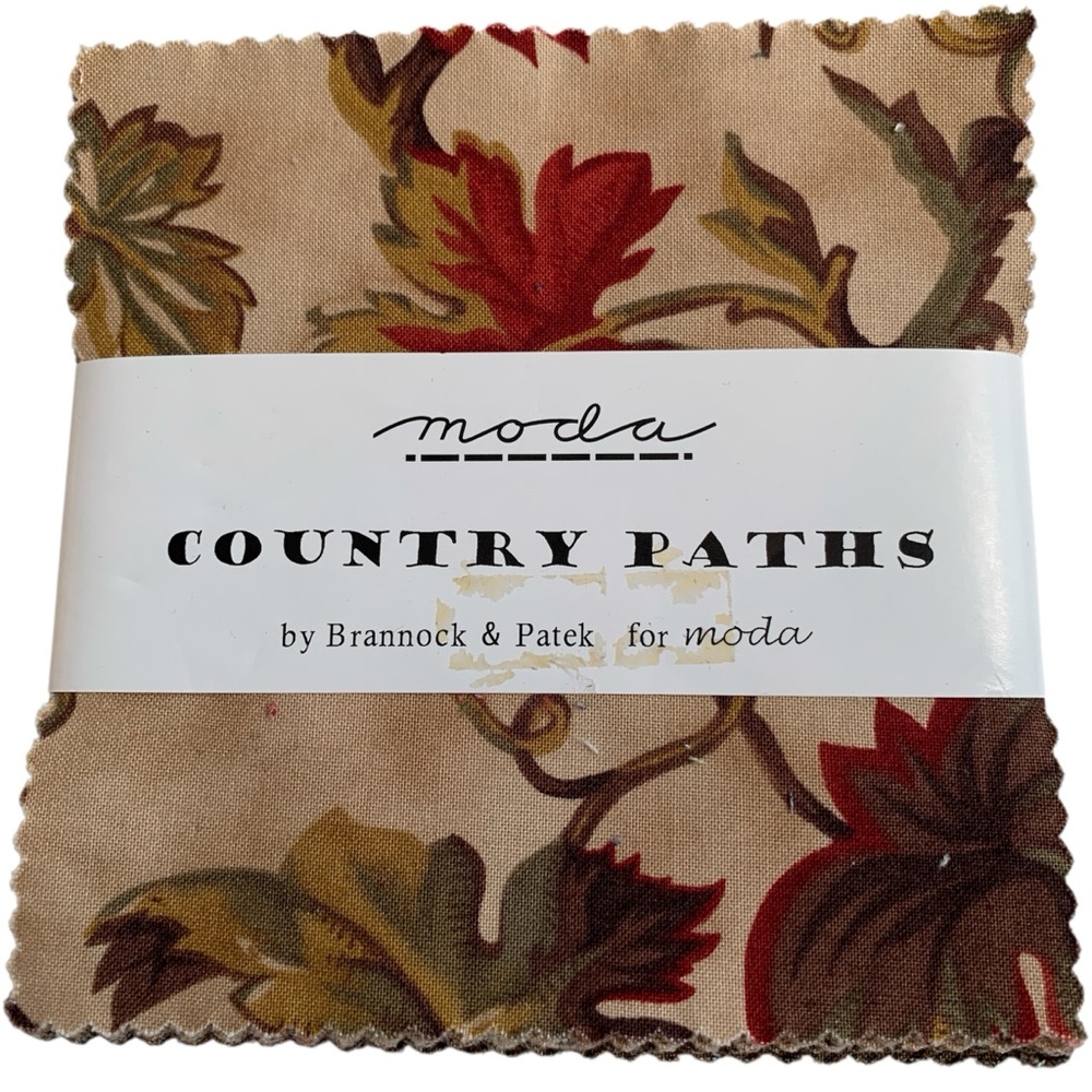 MODA Country Paths 5” Square Stacker Charm Pack Fabric Bundle 39 Pieces
